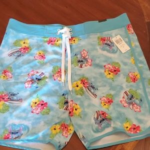Disney Stitch Men's Swim Trunks